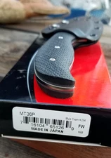 Spyderco Mule Team knife MT36P K294 PE black G-10 scales Boltaron Sheath 