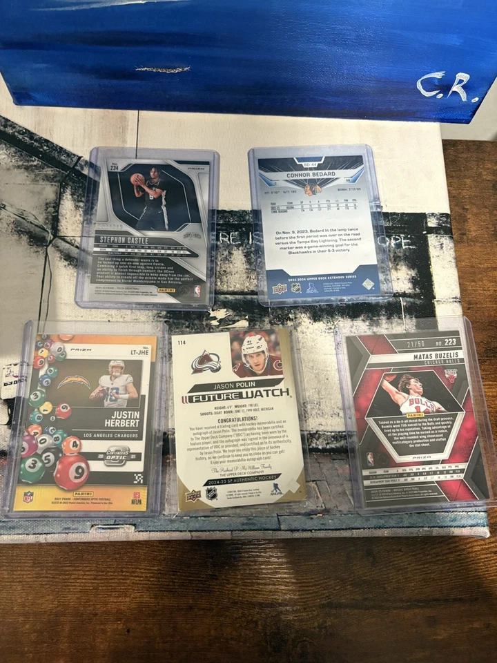 *Read* Stephon Castle RC /249, Connor Bedard RC, Justin Herbert Case Hit - Image 2 of 2