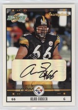 2005 Score Inscriptions Alan Faneca #223 Auto HOF 1q7