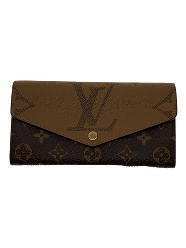 Louis Vuitton Long Wallet Portefeuille Sarah Monogram Giant Reverse BRW Used