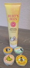 BURT S BEES Softening Foot Cream, Cuticle Cream, Lip Balm, Hand Salve NEW
