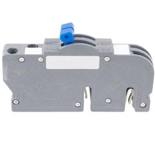 Zinsco Ubiz0215 Gray 2 Pole 15-Amp 120 Volt Thin Plug-In Mount Circuit Breaker