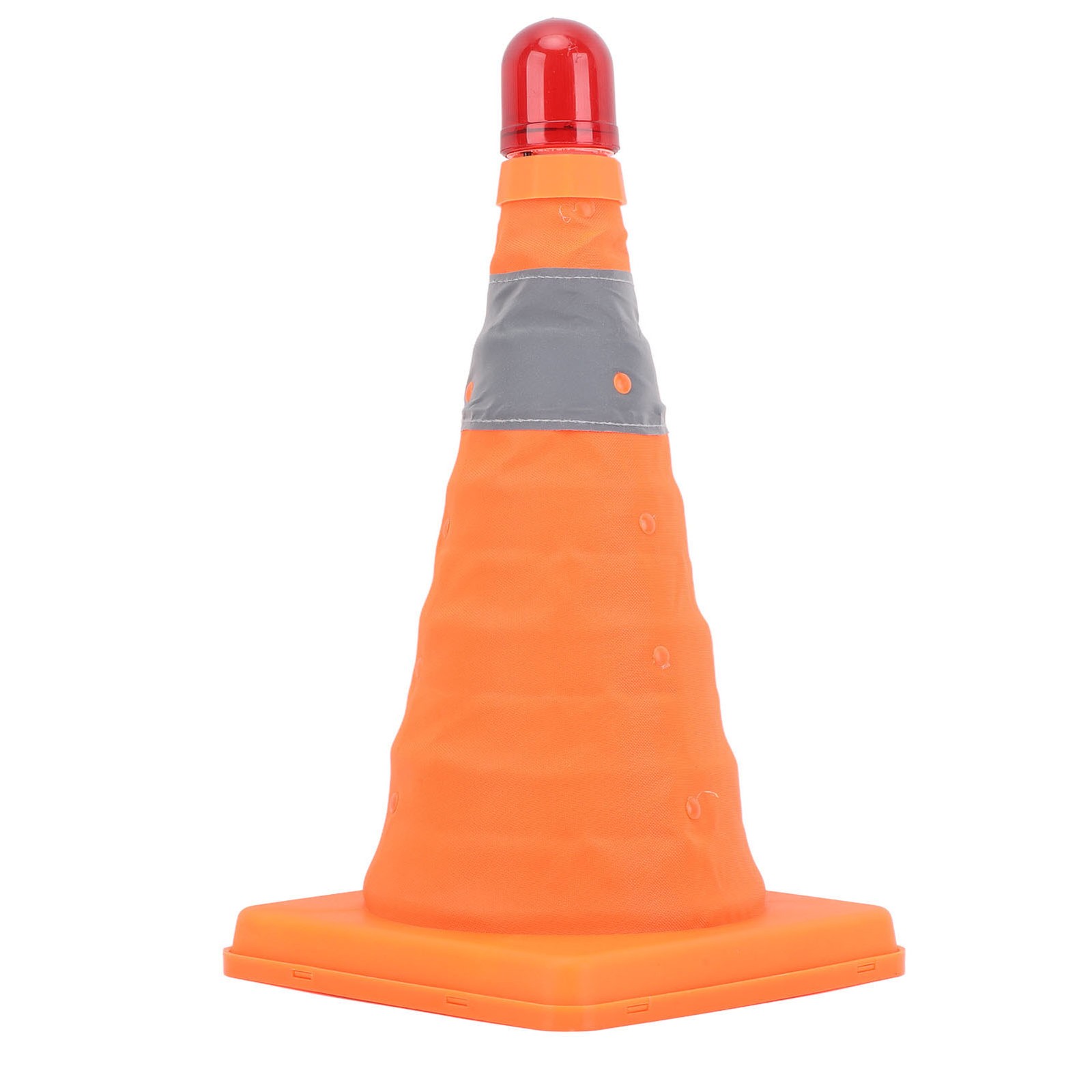 Safety Cone Collapsible Traffic Cone With LED Warning Light Enhanced Visibility☜