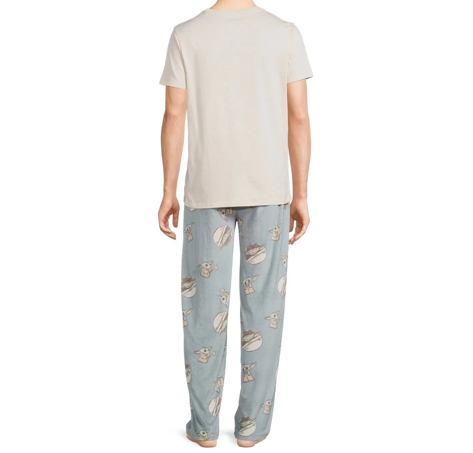 Juego de dormir Star Wars Mandalorian Grogu para hombre, 2 piezas - 2X (44-46") - NUEVO Foto 2 de 4