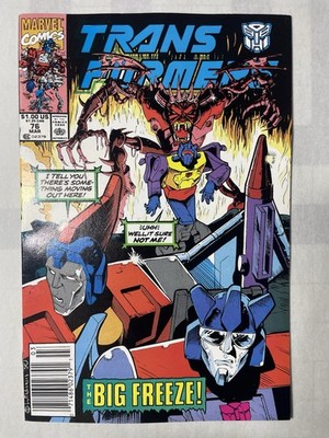 TRANSFORMERS (1984) #76 1991 Marvel Newsstand Low Print Run - High Grade HTF