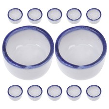 12 Pcs Tarantula Water Dish Tiny Reptile Bowl Mini for Spiders Ceramic Feeding