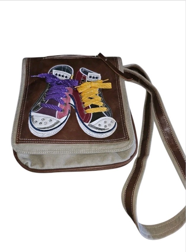 Crossbody Ameri Leather  3d Converse Shoe Design … - image 1