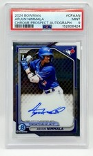 2024 Bowman Chrome - Arjun Nimmala 1st Bowman Auto #CPA-AN PSA 9 MINT Blue Jays