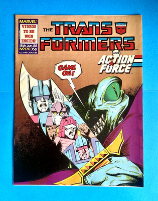 TRANSFORMERS AND ACTION FORCE #170 (VOL 1)  MARVEL UK COMIC  18th JUN 1988  VG