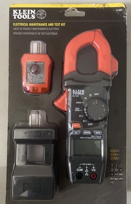 Klein Tools CL120KIT Electrical Tester/Auto-Ranging Digital Clamp Meter Kit