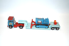 MATCHBOX Lesney England K-23 LOW LOADER 1973 + K-23 SUPER BULLDOZER 1974 blu!!