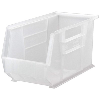 QUANTUM STORAGE SYSTEMS QUS265CL Hang and Stack Bin,Clear,PP,9 in 10H852