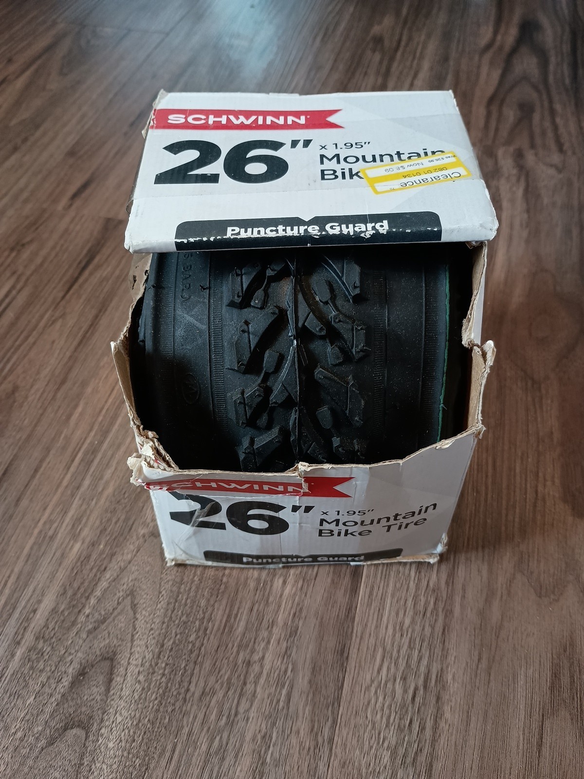 Schwinn  Mountain Bike Tire High Traction Tread 26 x 1.95 Puncture Guard