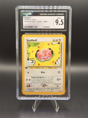 Snubbull (1st Edition) graded CGC 9.5 for sale on eBay