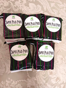 Super Plus Ultra Thin Sanitary Pads Unscented Biodegradable Organic 20 Ct