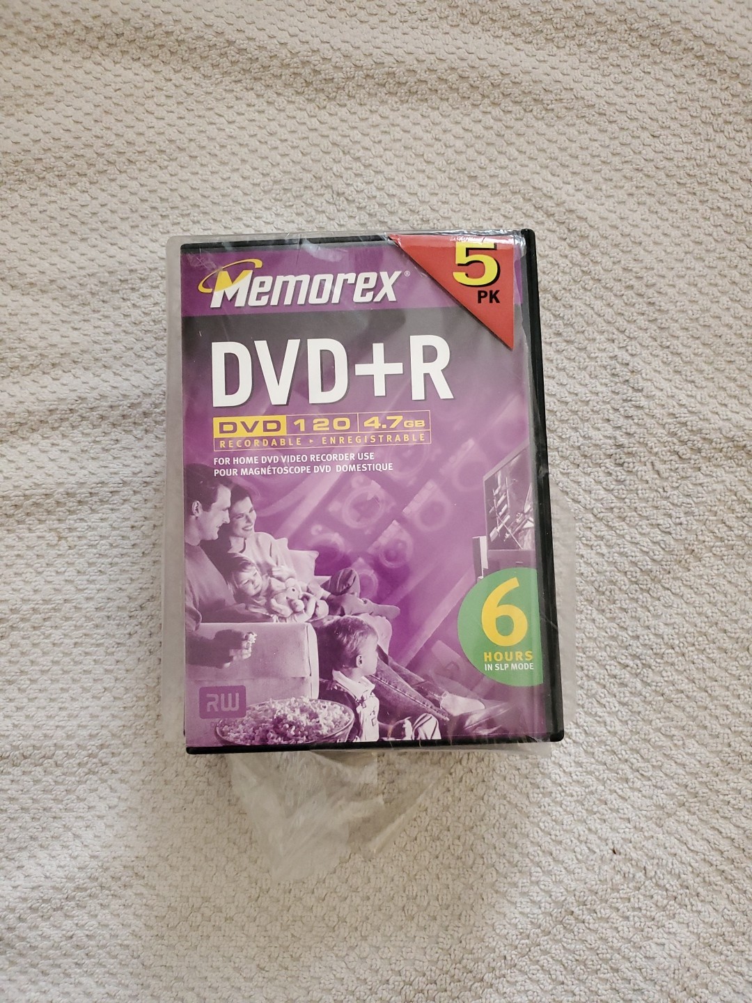 Memorex DVD+R Recordable 120 Minute 4.7GB 5 Pack
