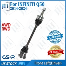 OE Front Left Driver CV Axle Shaft For 2014-24 INFINITI Q50 Q60 QX50 AWD RWD