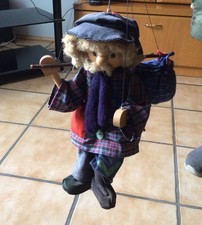 Marionette Holzpuppe Handspielpuppe Marionettenpuppe Wanderer 70 cm