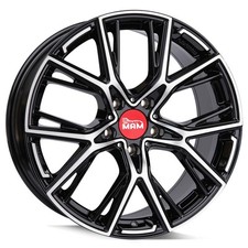19" Alufelgen MAM B4 5/112 ET45 Black Polish für Audi A6 Avant Typ 4G, 4G1