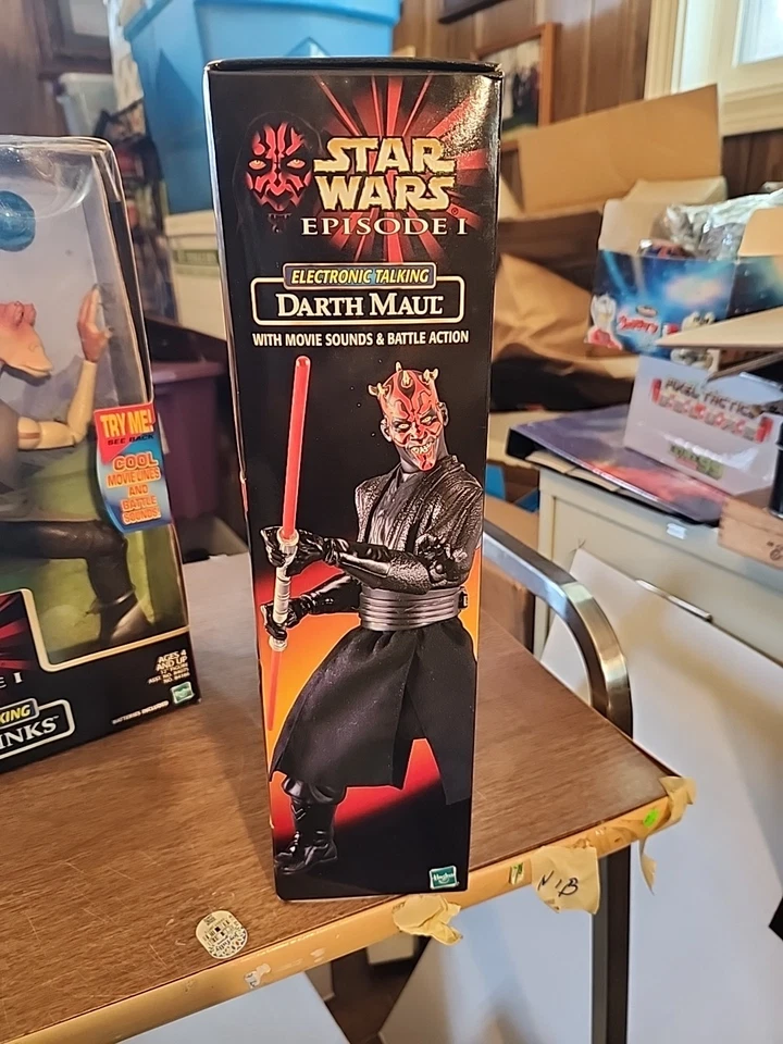 Star Wars Episodio I Darth Maul & Jar Jar Binks 12" Lote de figuras 1999 Hasbro Nuevo en caja Foto 4 de 4