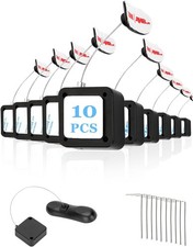6.5 Ft Retractable Remote Control Safety Lock Tether W Adjustable Lock 10 Pack