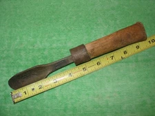 VINTAGE 1" GOUGE CHISEL WOODWORKING TOOL "MAKER'S MARK UNREADABLE" MADE IN USA?