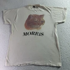 Vintage 80s Morris The Cat 9 Lives Promo Single Stitch BVD T-Shirt 100% Cotton S