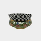Vintage MacKenzie-Childs Retired Circus Glass Checkered Bowl 4"