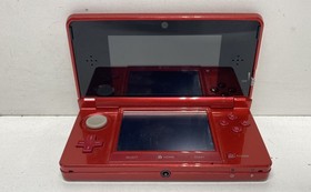 Nintendo 3DS (CTR-001) Handheld with Charger - Flame Red