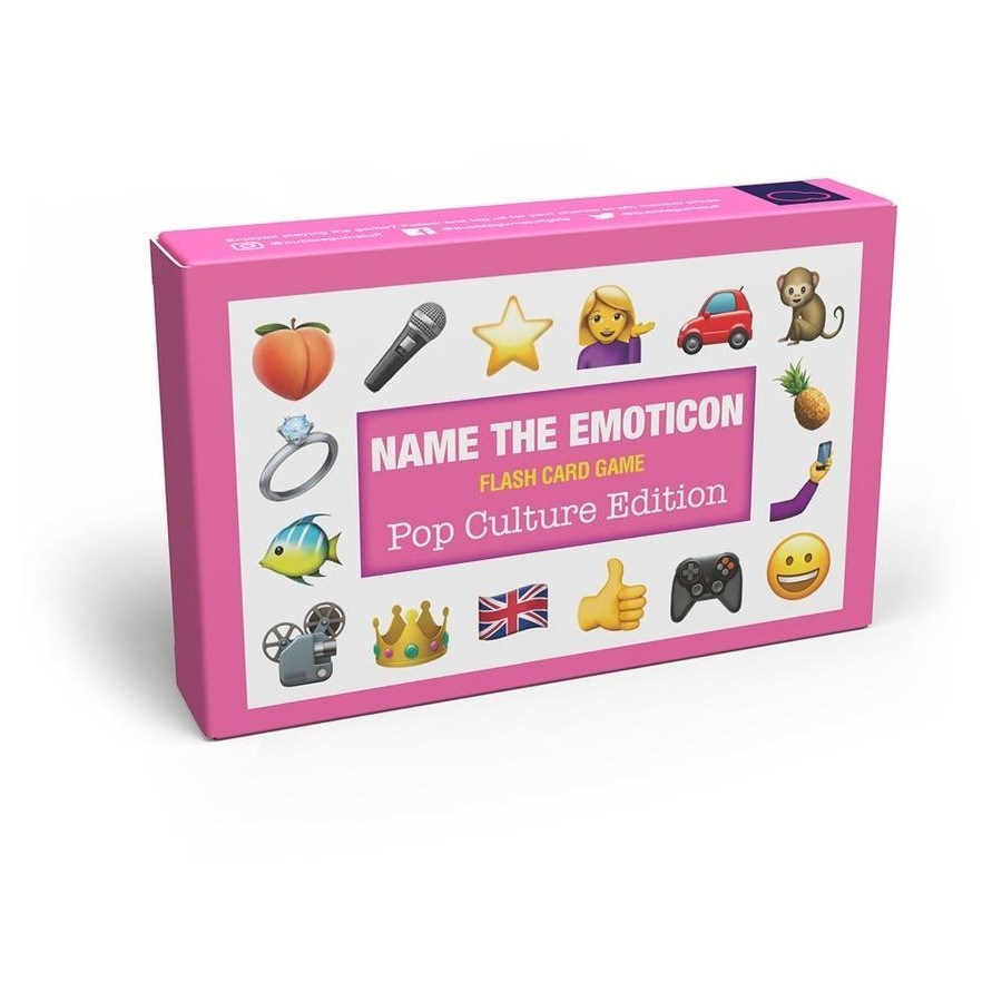 NAME THE EMOTICON flash card game POP CULTURE EDITION Bubblegum Stuff