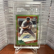 2023 Donruss Optic Rated Pros Jordan Lawlar Auto Lime Green 19/25 #RPS-JL TAG 9