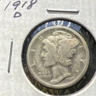1918 D MERCURY DIME! Better Early Date