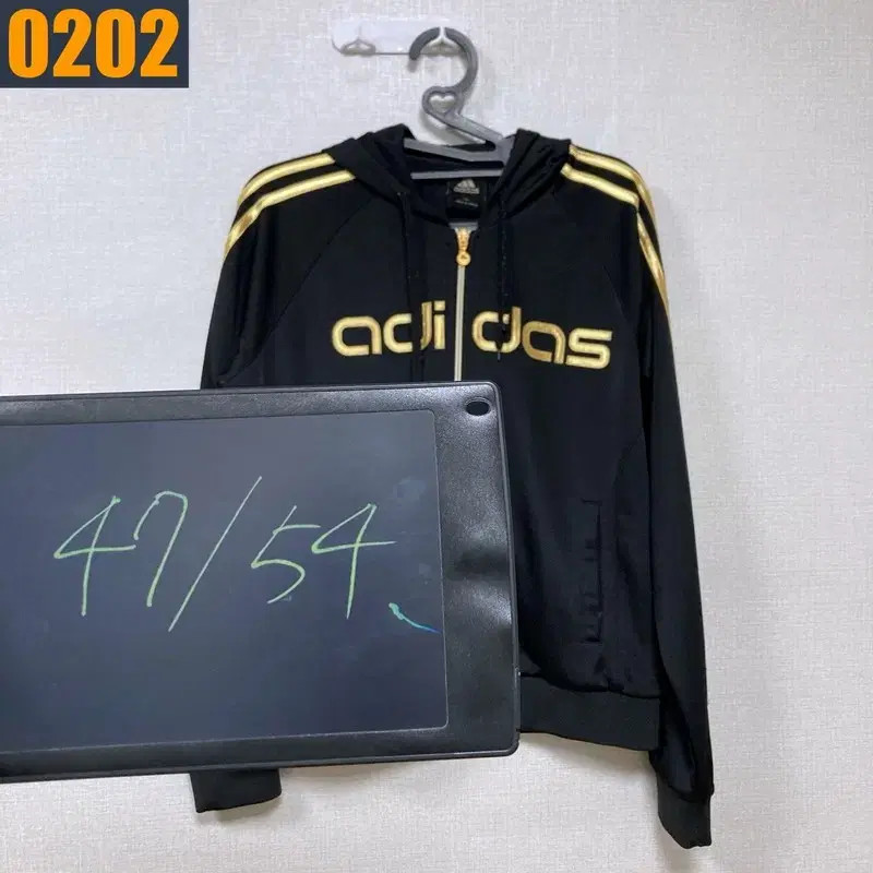 Adidas Y2K Gold Hoodie Zip-Up Jacket for Women thumbnail 3
