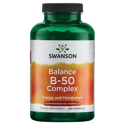 Swanson Balance B-50 High-Potency B Vitamin Complex, 250 Capsules