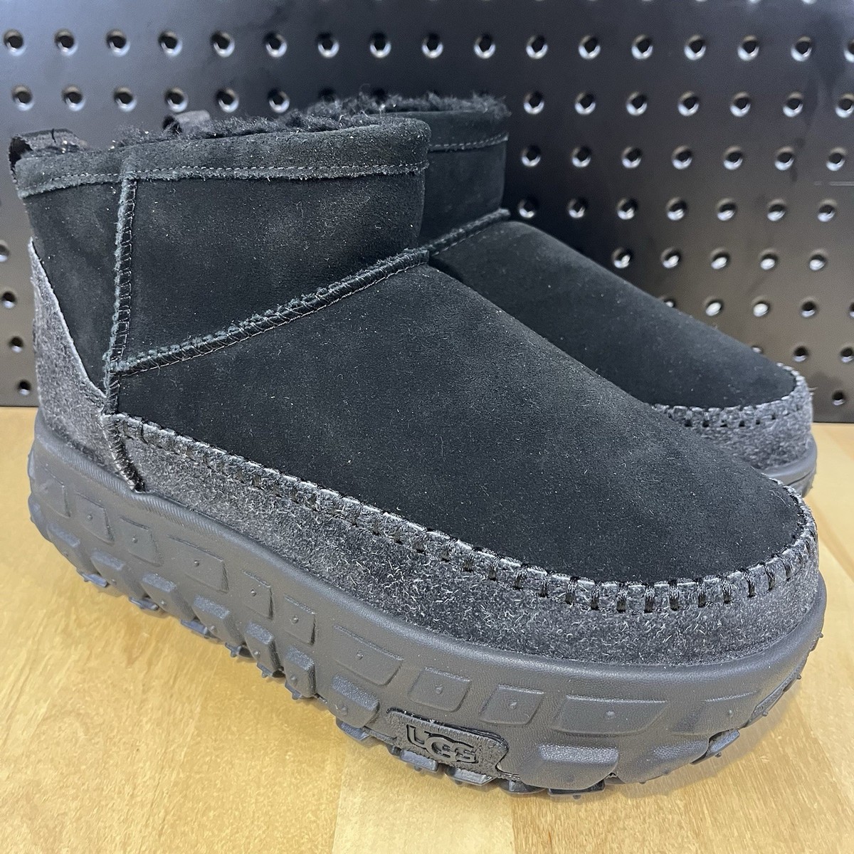 UGG VENTURE DAZE ULTRA MINI COZY PLATFORM BLACK BOOTS MEN SIZE US