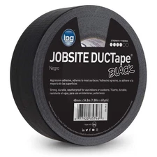 IPG (20C-BK-2) JobSite DUCTape, Colored Duct Tape, 1.88" x 60 yd, Black (Single