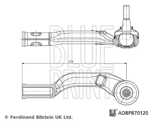 Blue Print Spurstangenkopf Rechts, Vorderachse U.A. FüR Mitsubishi, Renault-image