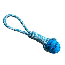 Dog Toys Balls Interactive Treat Rope Rubber Leaking Balls for Small Medium Dogs