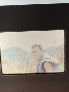 1968 Vietnam War Original Color Film Slide U.S. Soldier Stoic Expression