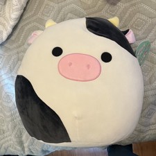 Squishmallows CONNOR The COW 16" Plush, Black  White ORIGINAL COW 2021 retired