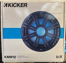Kicker 10" KM-Seires Marine Subwoofer 41KMW104LC with LED Remote 150 watts 4ohm