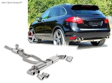 Milltek Komplettanlage Porsche Cayenne 2 4.8l Turbo 958 je 2x100mm doppelwandig