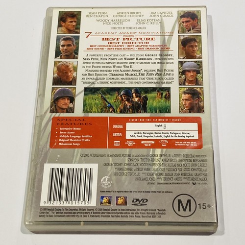 Thin Redline, the (DVD, 1998) + Fast Free Post - Picture 2 of 2