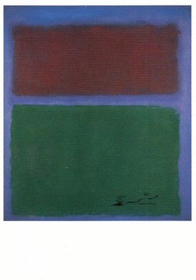 Postkarte: Mark Rothko - Earth and Green