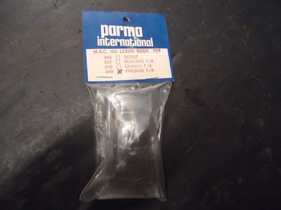 Parma International H.O.  Lexan Clear Body Firebird T/A  #849 New in Package