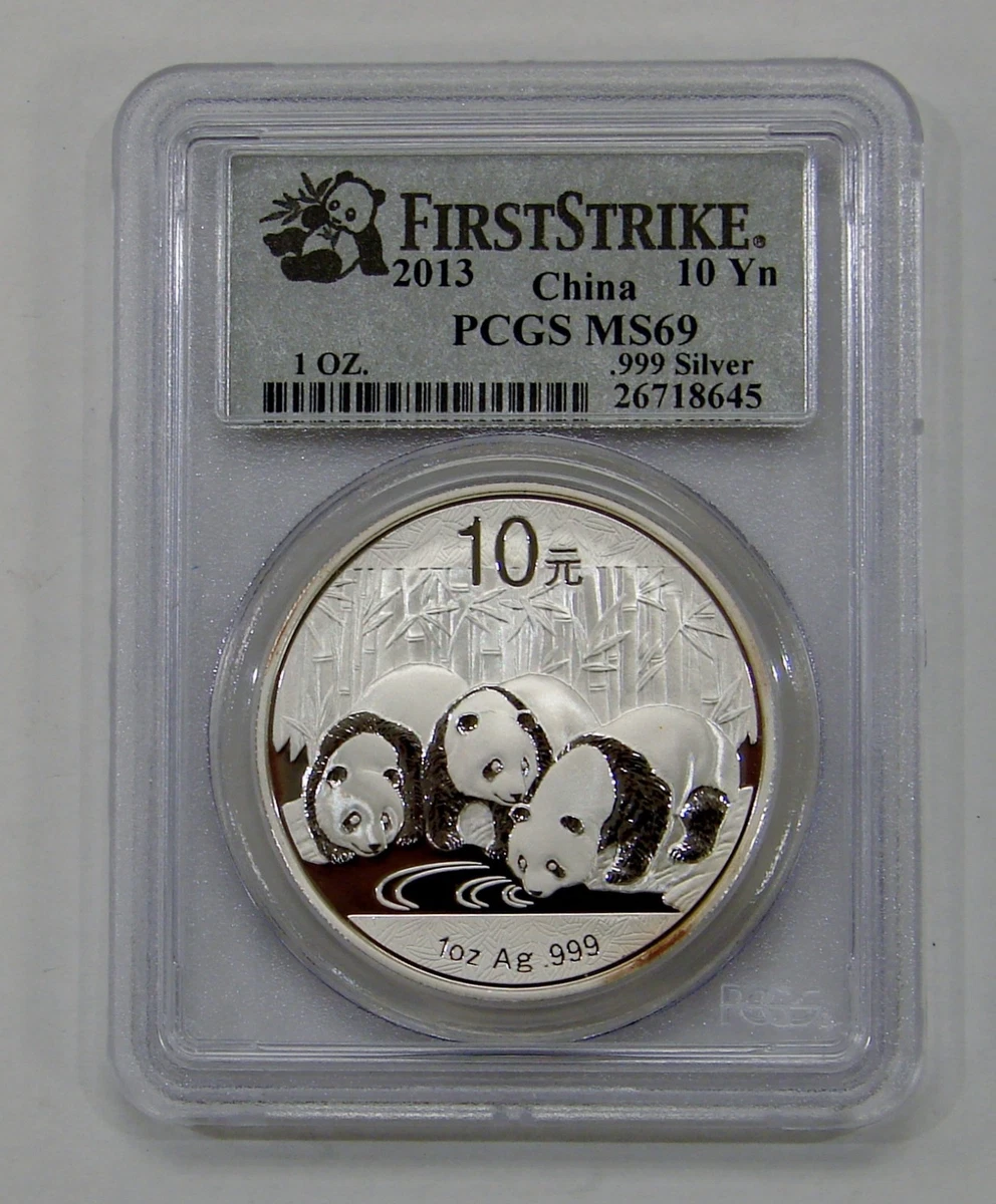 Chinese Panda MS 69 Graded 2013 Silver Bullion Coins for sale | eBay