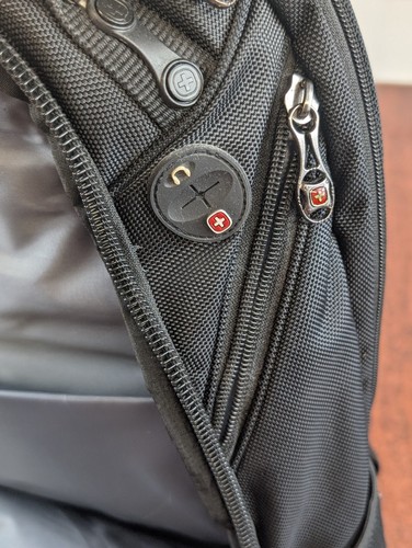 Wenger Ibex 17-calowy plecak na laptopa SwissGear czarny/szary/niebieski EUC wyściełany - Zdjęcie 9 z 13