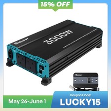 Renogy 3000W 12V Pure Sine Wave Power Inverter 240V  English Standard Socket UPS