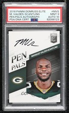 2018 Donruss Elite Pen Pals Marquez Valdes-Scantling #PP-MVS PSA 9 MINT Auto jc3