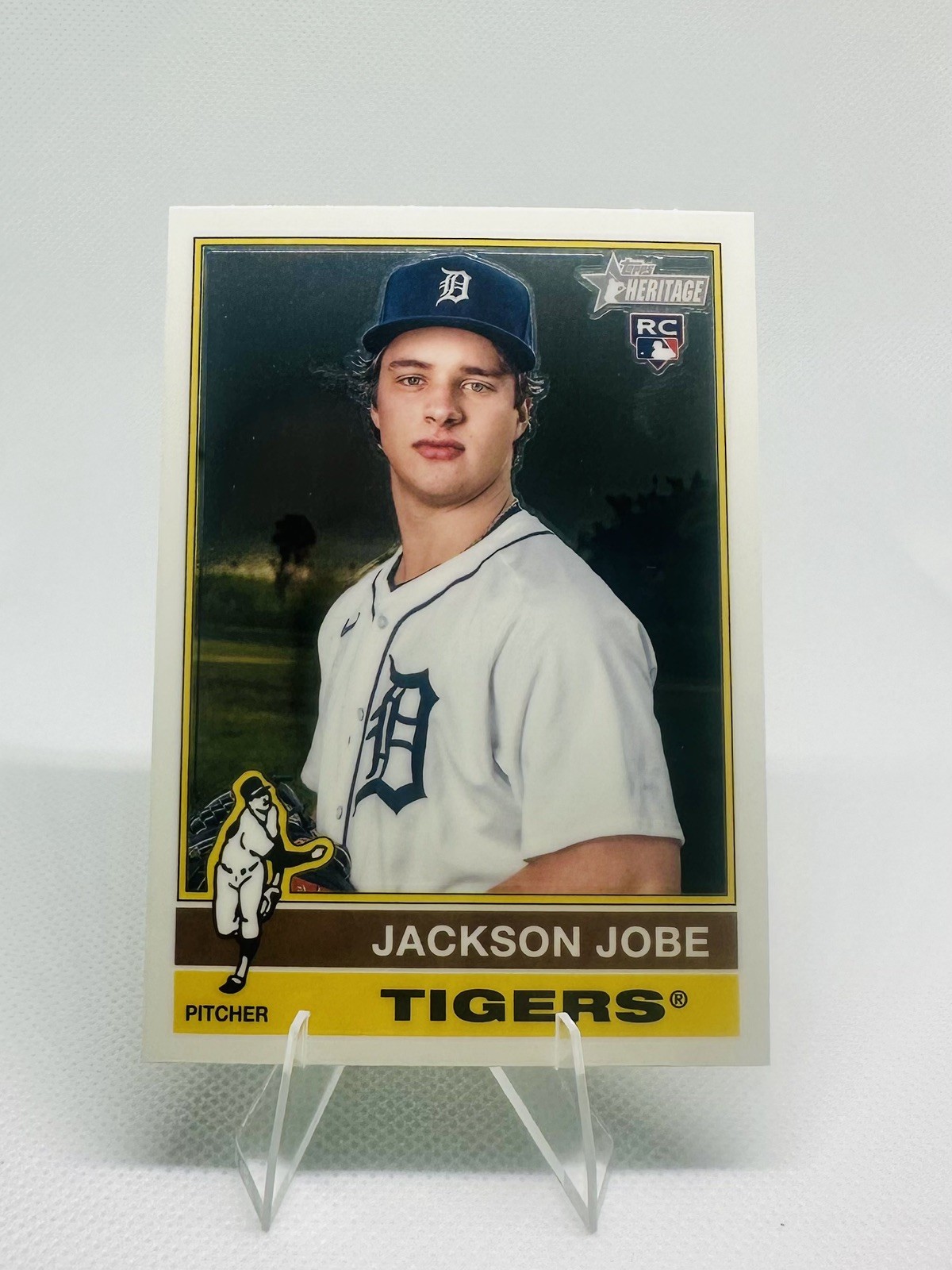 2025 Topps Heritage - Jackson Jobe #389 Chrome (RC)